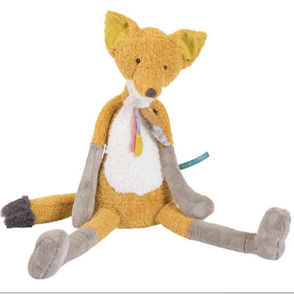 Moulin Roty Chaussette the Fox Plush Le Voyage d'Olga 24"  Stuffed Animal stuffy
